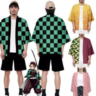 >>>>>] Kimono Anime Kimetsu No Yaiba (Tanjiro, Nezuko, Giyuu, Zenitsu )