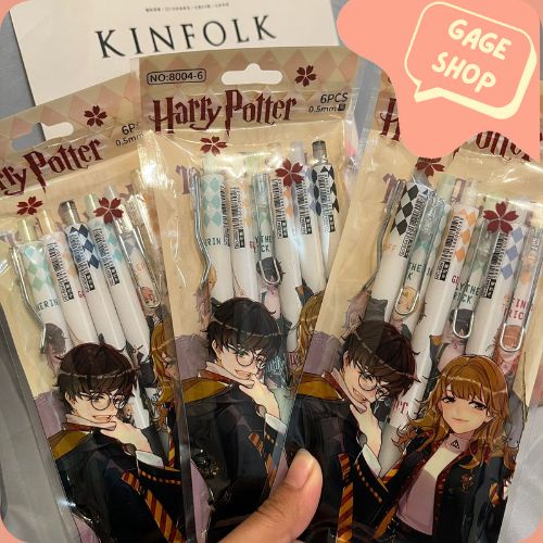 

pulpen bolpen pen gel cetek karakter harry potter (1 set = 6 pcs) pena lucu tinta hitam bisa COD pen imut keren pulpen unik atk kebutuhan anak sekolah termurah import