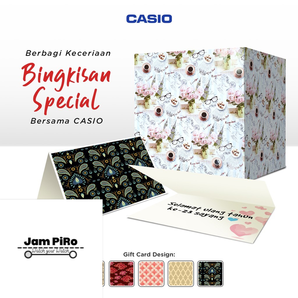 

Casio Bingkisan Special ( Kertas kado & kartu ucapan)