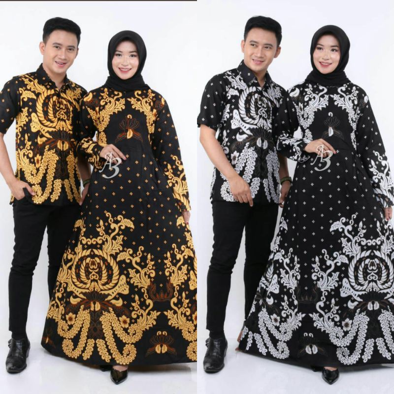 Maura Couple - Sania Ruffle Batik Couple Ori Ndoro Jowi DNT Garansi