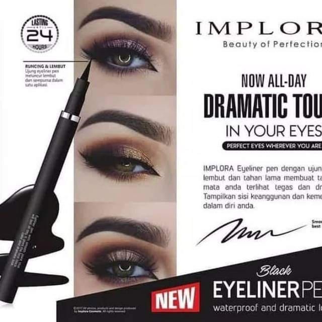 BLACK EYELINER PEN - WATERPROOF EYELINER BENTUK PEN - IMPLORA