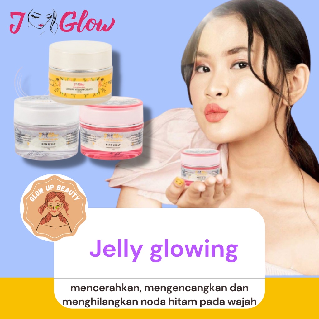 JGLOW JELLY GLOWING COD FREE KONSULTASI Skincare Cream Krim Perawatan Pemutih J Glow Kecantikan Kore