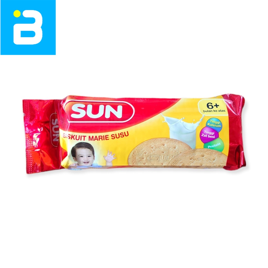 

Sun Biskuit Marie Susu 6+ 80 G