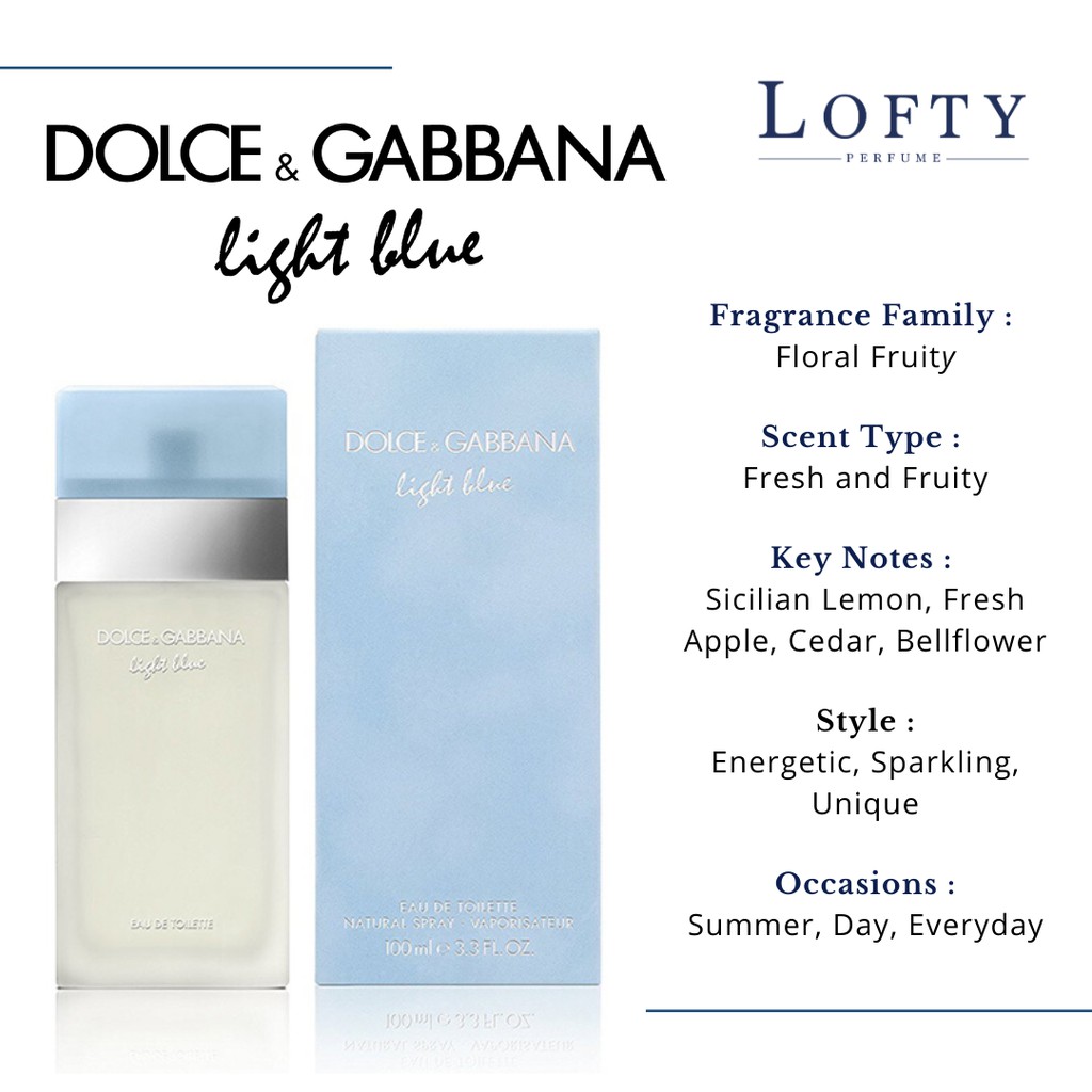 Parfum DG Light Blue - Inspired Lofty 