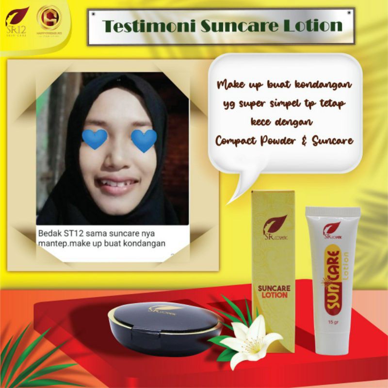 SUNSCREEN WAJAH / SUNCARE SR12 BPOM / TABIR SURYA SPF 25+ / MENJAGA WAJAH DARI PAPARAN SINAR MATAHARI