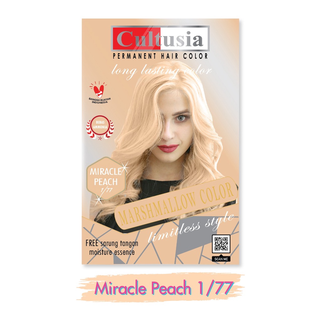 cultusia marsmallow colour  mirecle peach 30 ml