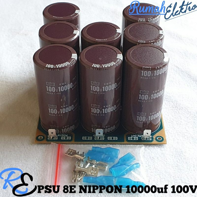 Kit PSU 8 elco Nippon 10000uf 100V Ori