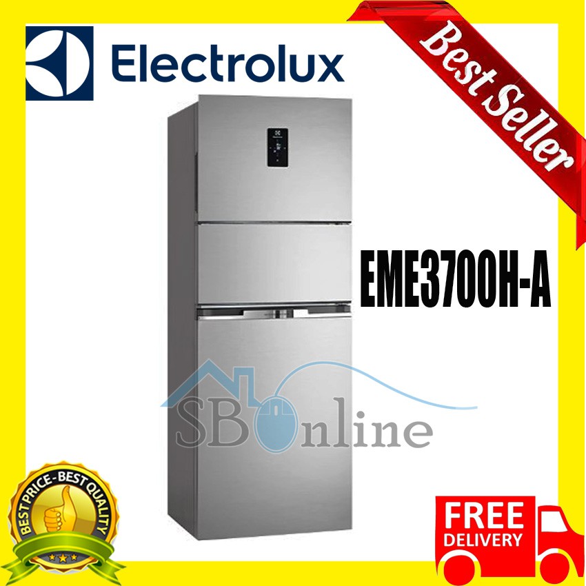 ELECROLUX 336L NutriFresh® Inverter Top Mount Multi Door Fridge EME3700H-A