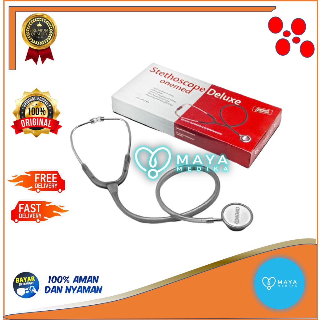 Jual Stetoskop Onemed Transparan Deluxe Abu Abu Shopee Indonesia 0396