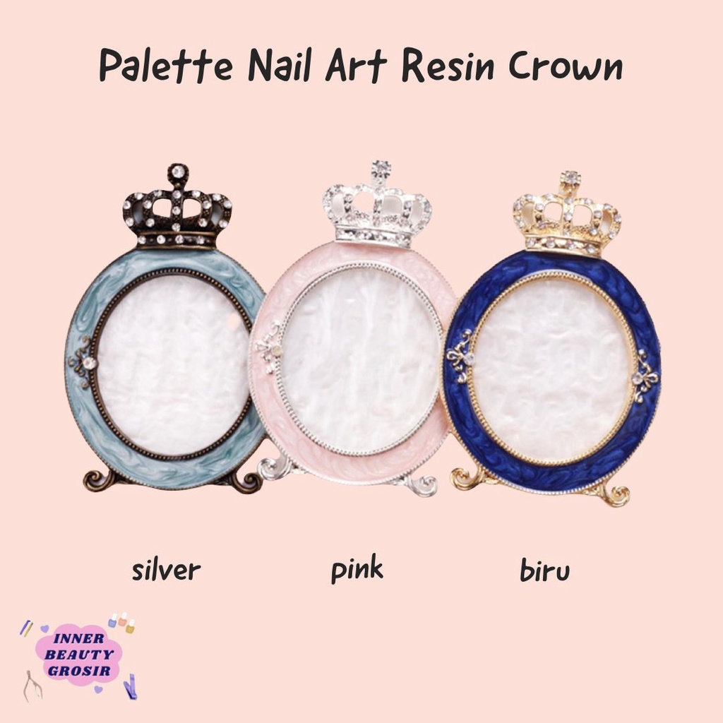 Palette Nail Art Resin Crown