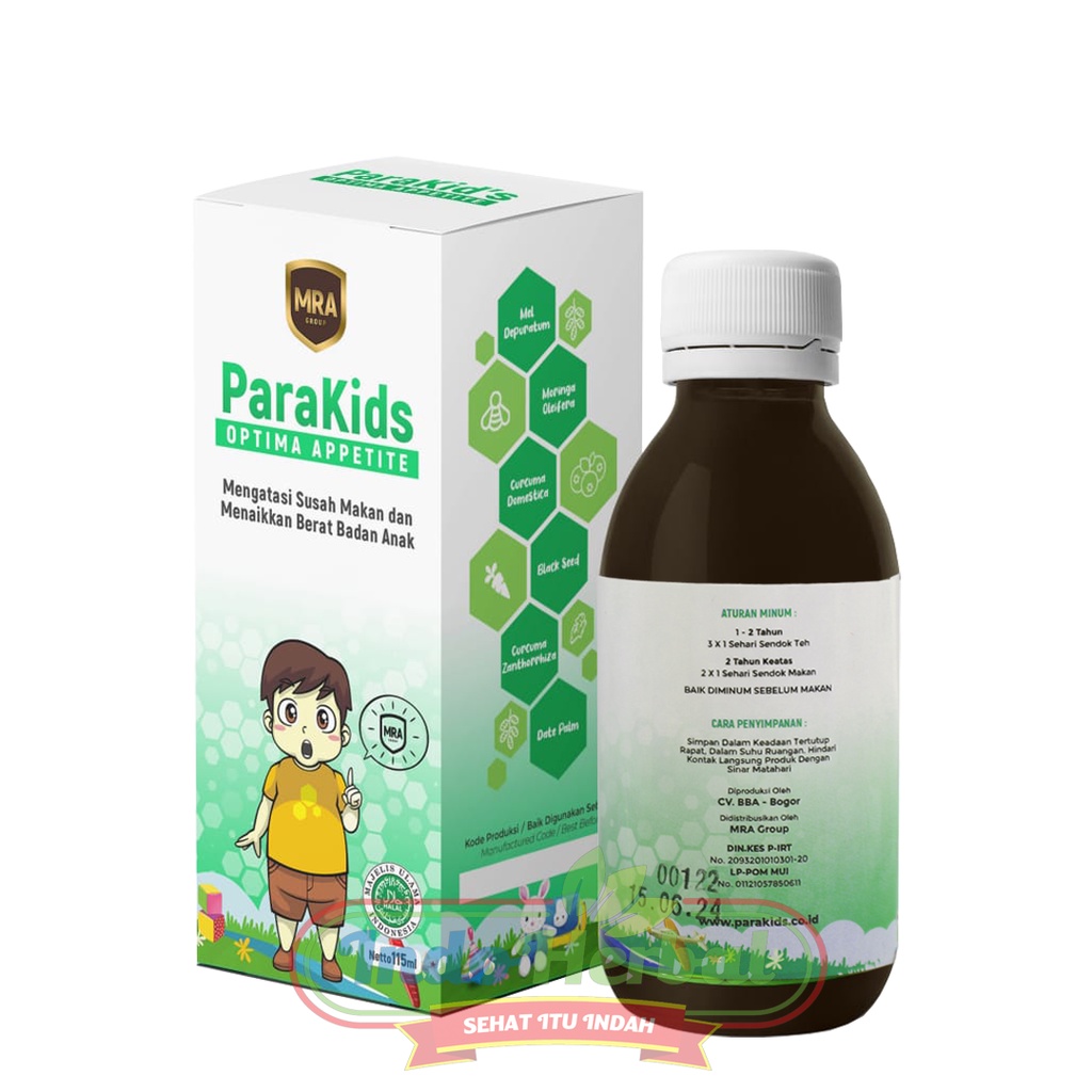 Madu ParaKids Optima Appetite Natural Herb Isi 115ml - Atasi Anak Susah Makan dan Menaikkan Berat Badan