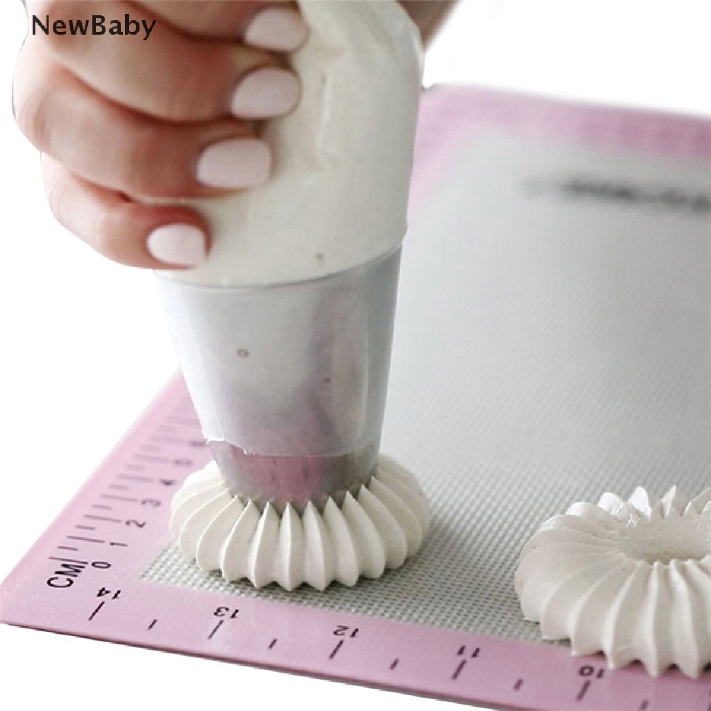 2pcs Spuit Piping Icing Ukuran Besar Untuk Dekorasi Kue