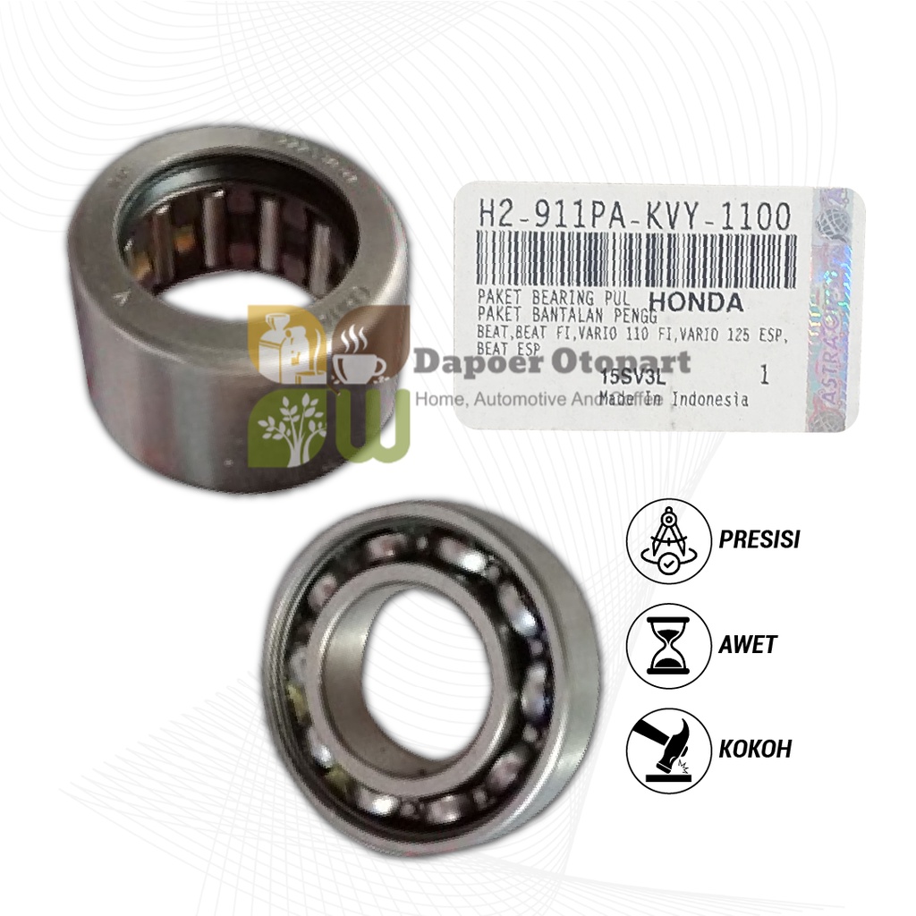 ASPIRA Bearing Puli Pulley Set Beat Fi Vario eSP PCX 150 CVT Laher Kit