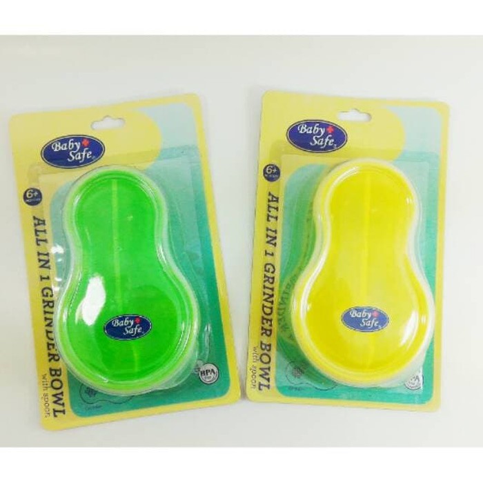 Babysafe Grinder Bowl with Spoon/BABYSAFE mangkok sendok/babysafe mangkok/babysafe sendok
