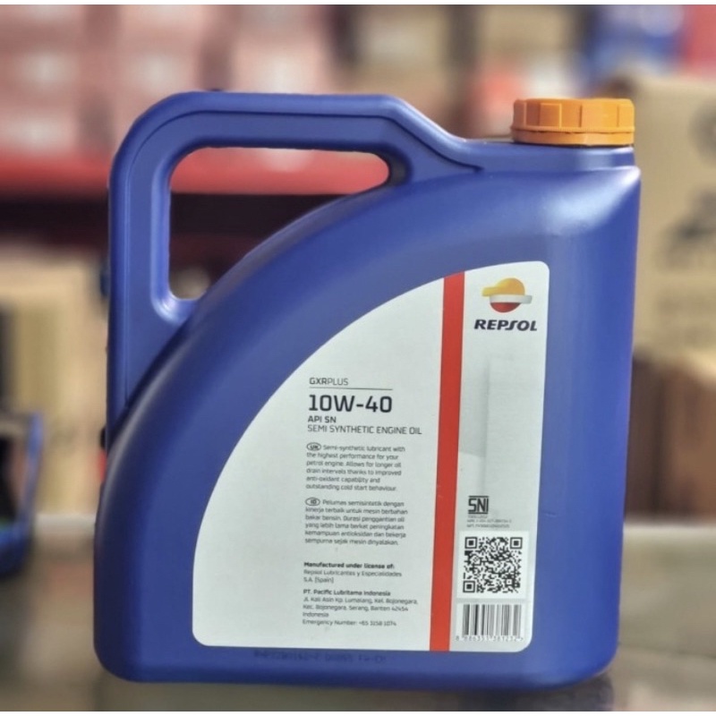 Oli Repsol GXR Plus Sae 10W-40 Api 4Liter Original