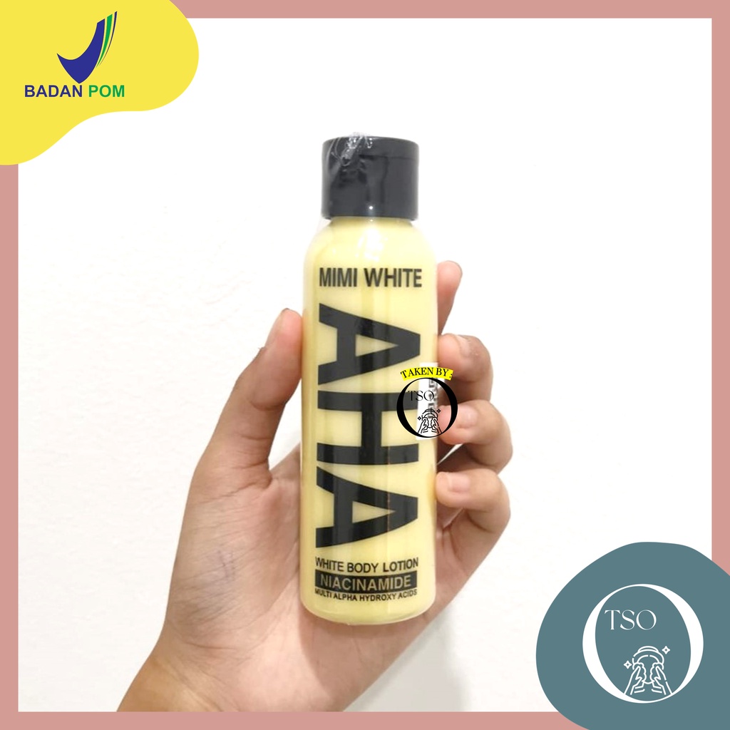 [BPOM] MIMI WHITE AHA White Body Lotion 100ML BPOM | Lotion Pemutih Tubuh