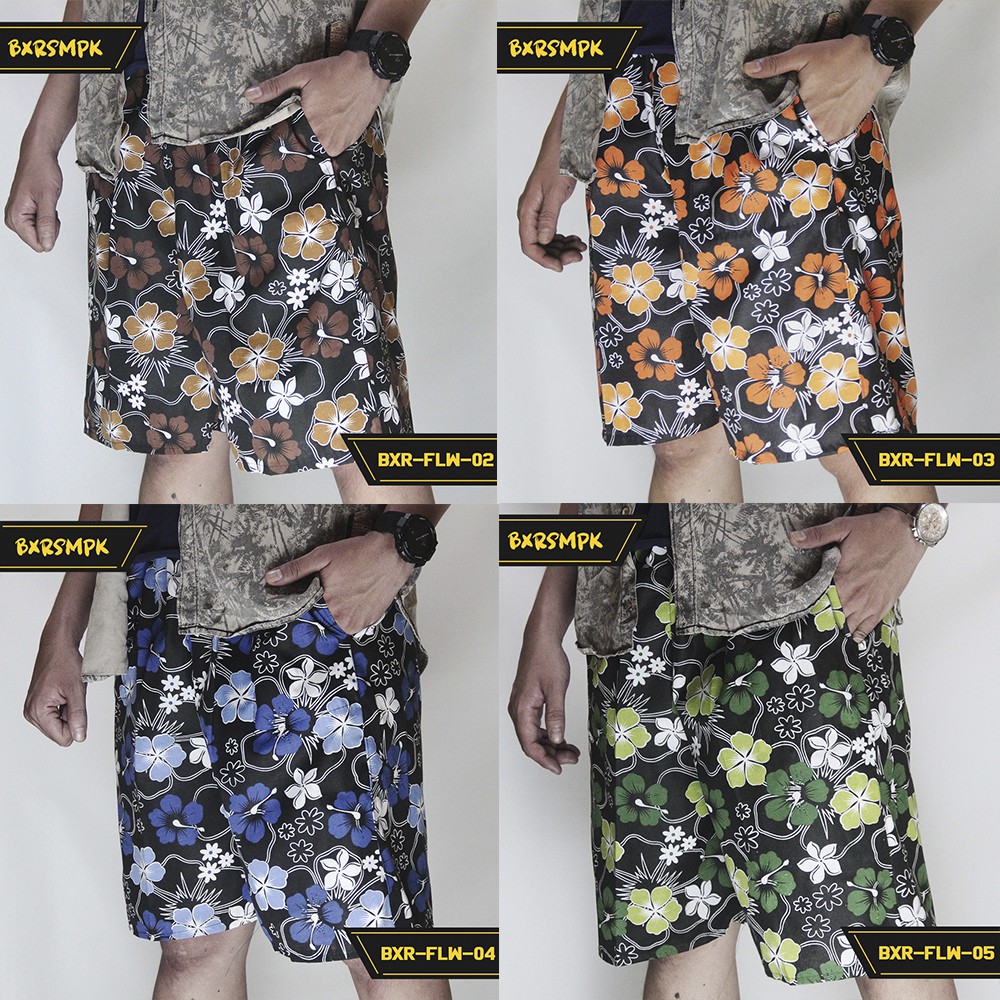 Kolor Boxer Sempak Celana Pendek Pria dan Wanita Motif FLW2