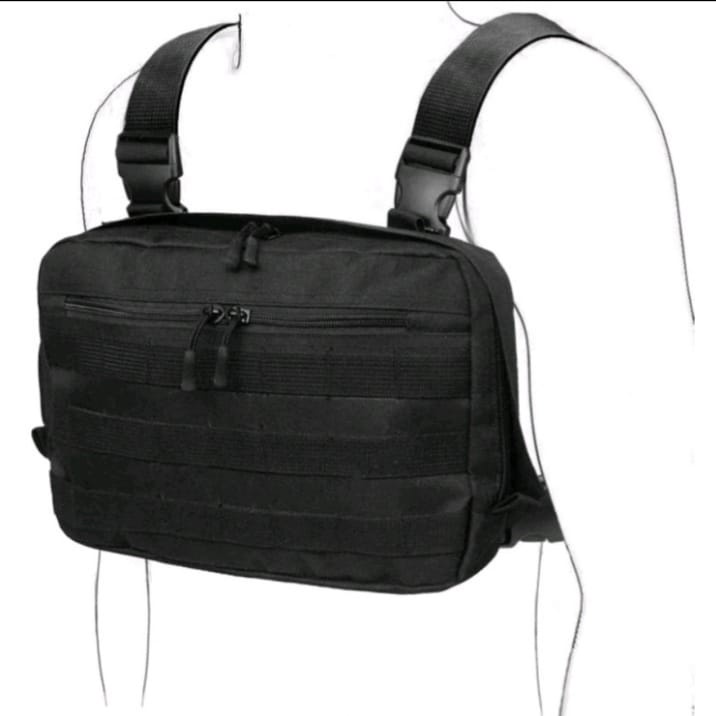 Chest Bag Rig Tas Dada Pria  Selempang Anti Tactical Terbaru | Tas Slempang Bahu - tas dada pria  Terbaru | Tas wanita selempang pria