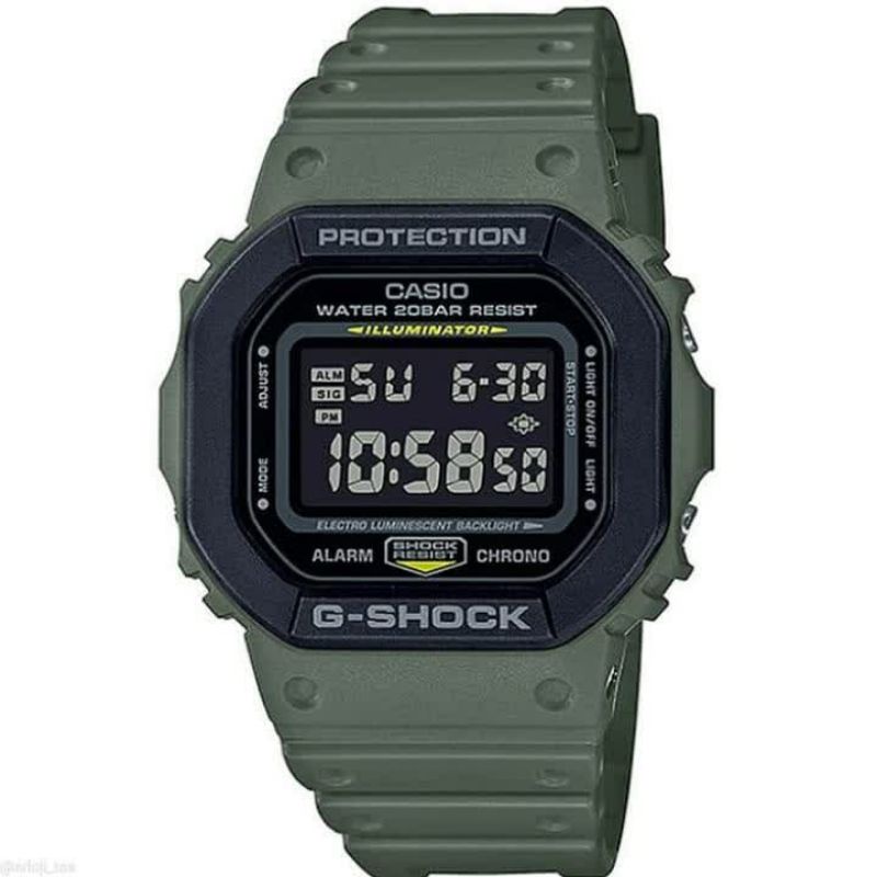 casio gshock DW-5610SU-3DR jam tangan pria digital original garansi resmi 2 tahun PT Gilang Agung pe