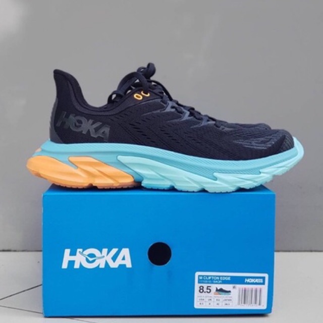 Hoka One One Clifton Edge Black Aquarelle Original BNIB