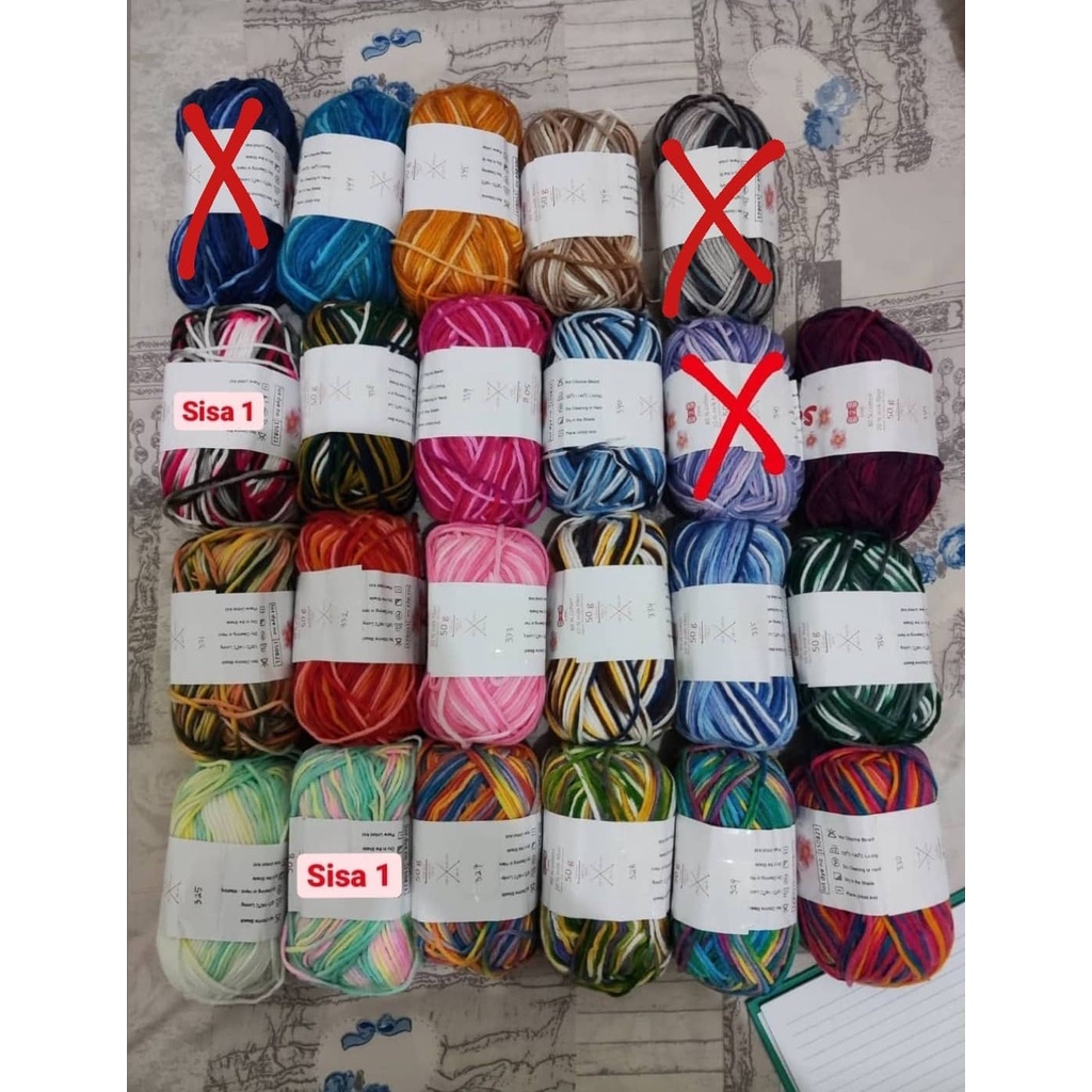 Benang Rajut Sakura Milk Cotton Sembur