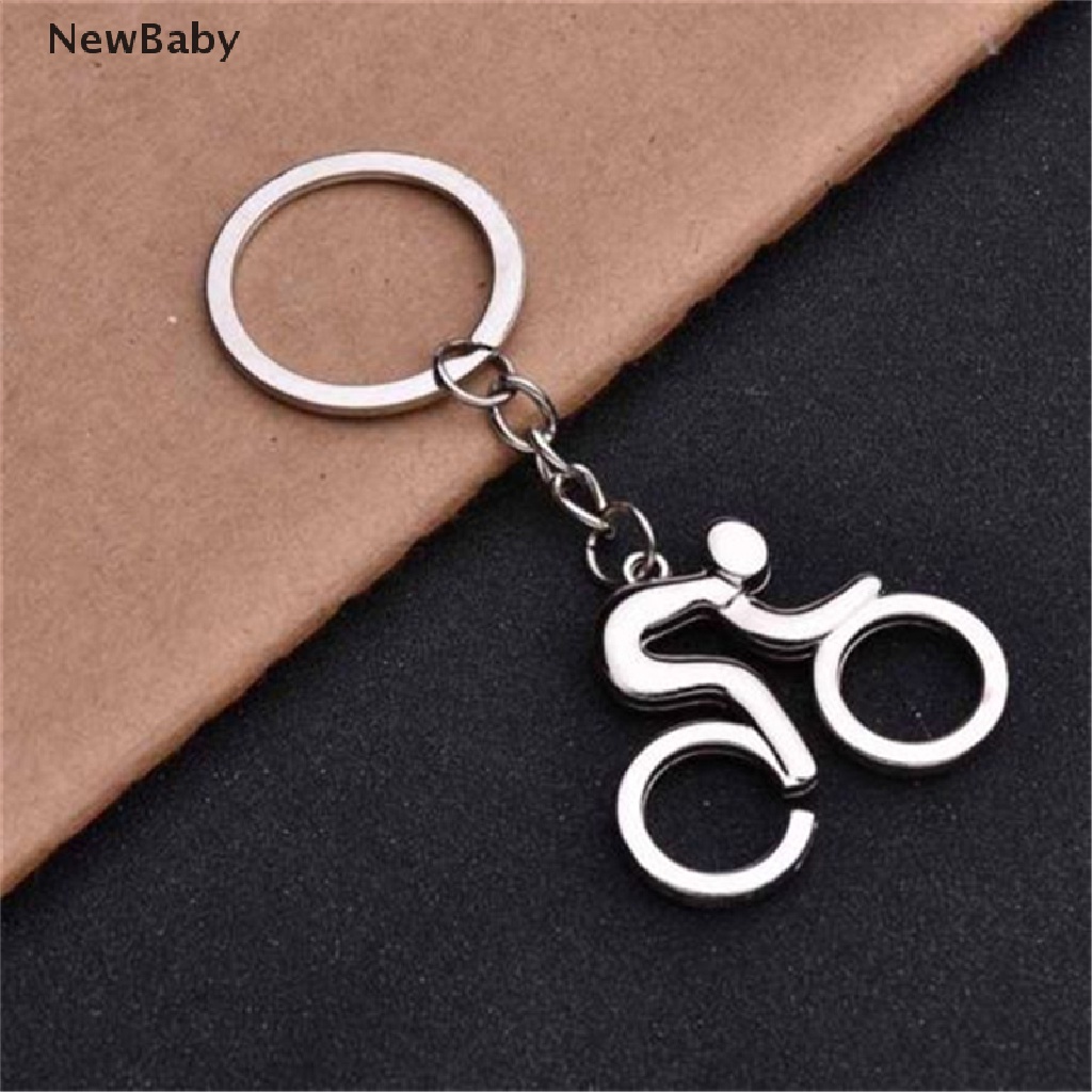 Newbaby Gantungan Kunci Bentuk Sepeda Bahan Alloy Untuk Unisex