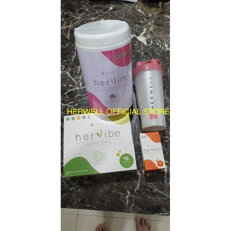 Hervibe Herwell 1 SACHETAN Fiber Slimming Detox Suplement Pelangsing