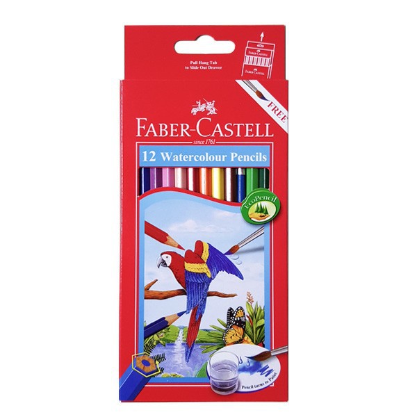 

Faber Castell Watercolour Pencils 12 / Include Kuas