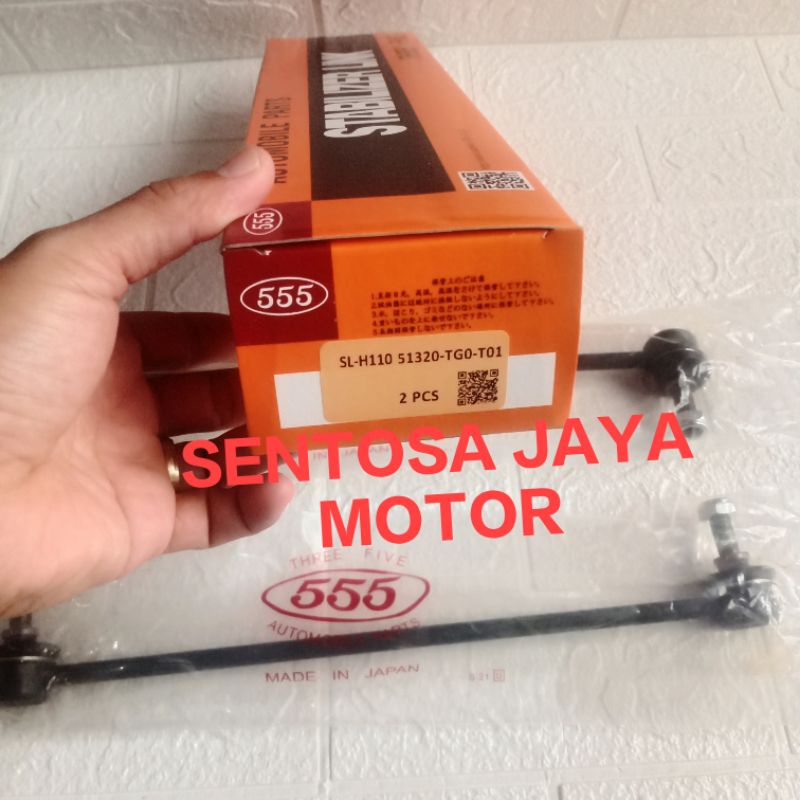 LINK STABIL-STABILIZER DEPAN JAZZ RS Ge8 MOBILIO BRIO BRV City GM2 555 JAPAN ORIGINAL 1Set