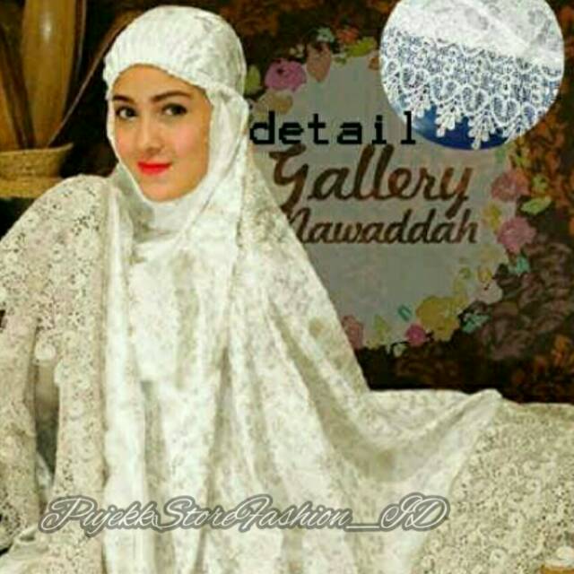 Mukena sutra import dubai prada muwaddah