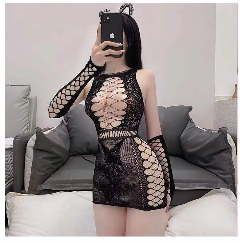 Sexy Hollow Women Bodycon Lingerie 8212