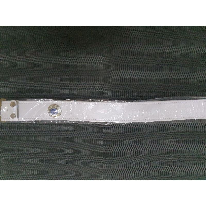 Tali Kopel kulit polos PUTIH Dishub cor |Tali kopel polos Dishub putih|Kopel putih dishub cor