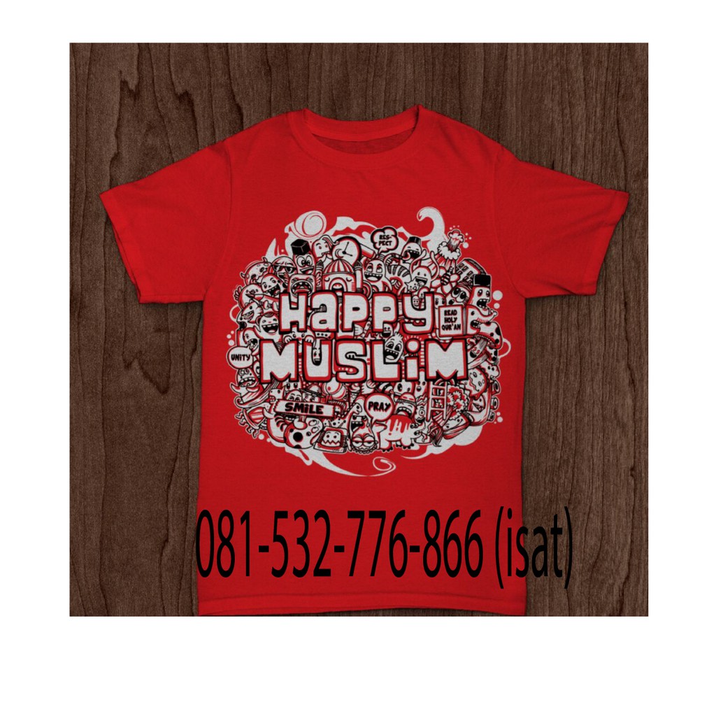 Baju Kaos Distro Islami Unik Lucu Doodle Terbaru Murah Cikarang Jababeka