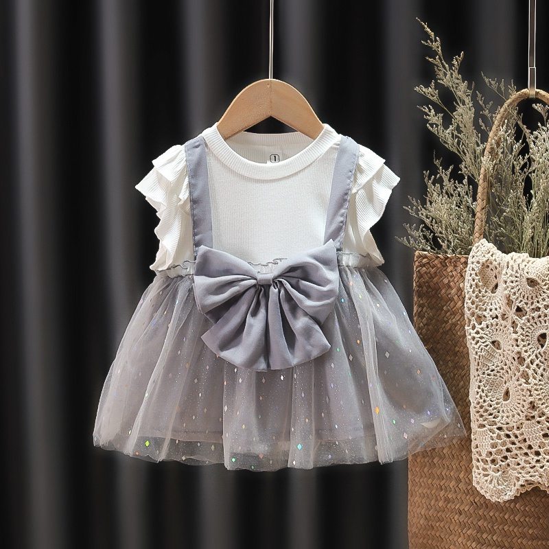 Bayi - 2 TAHUN | Yu-Ri Dress Baby Korea Style - Dress Tutu Fashion Bayi Gaya Elegant Korean Anak Perempuan Dres Pesta