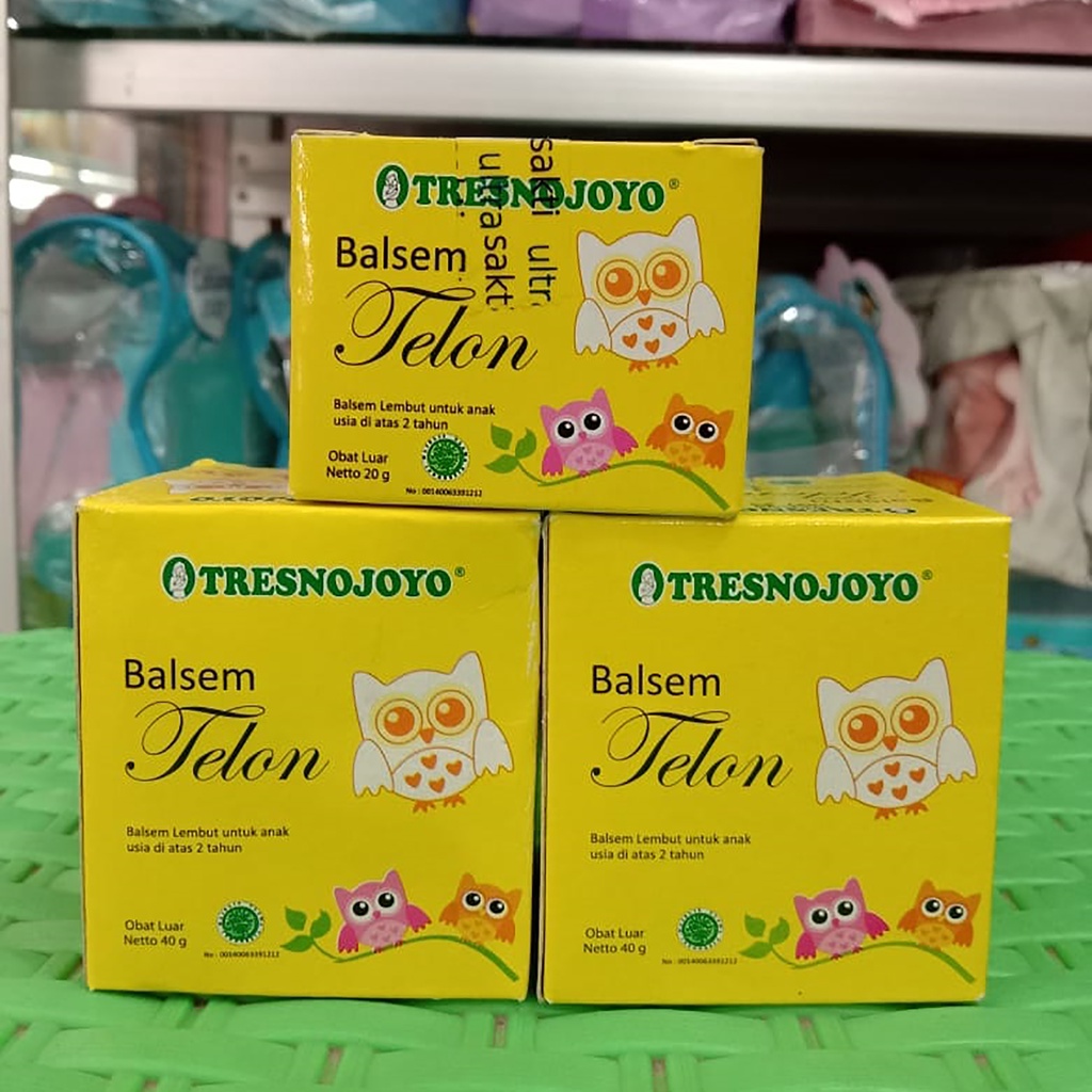 Bisa COD Balsem Telon Tresno Joyo 40gr &amp; 20gr - Balsem Bayi Minyak Telon - Balsem Telon Untuk Anak Kembung