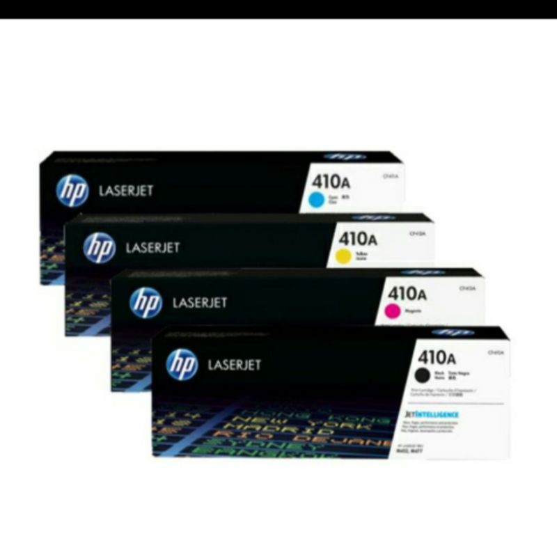 Toner Laserjet Color Original HP 410A CF410A CF411A CF412A CF413A For Printer M452 M477