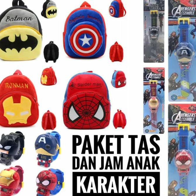 Tas anak dan jam tangan karakter / Jam tangan anak karakter