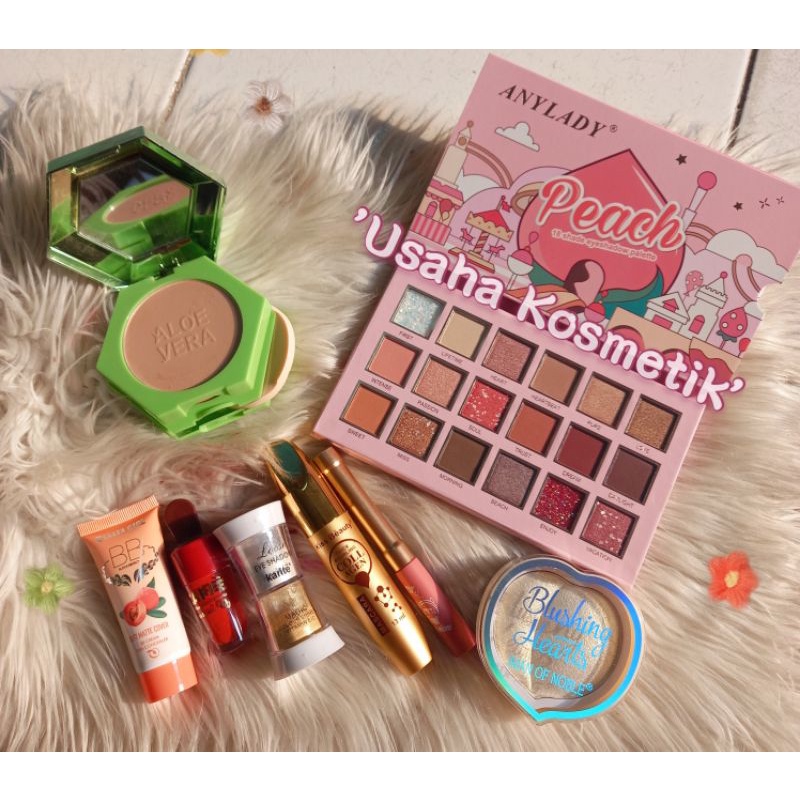 PAKET 8 IN 1 MAKEUP PEACH USAHA TERMURAH BEST PRODUCT