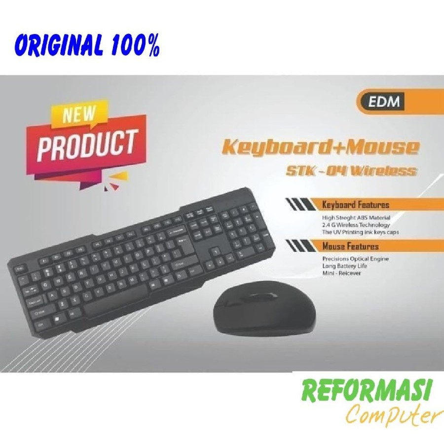 M-Tech STK-04 keyboard mouse wireless combo MTECH STK04