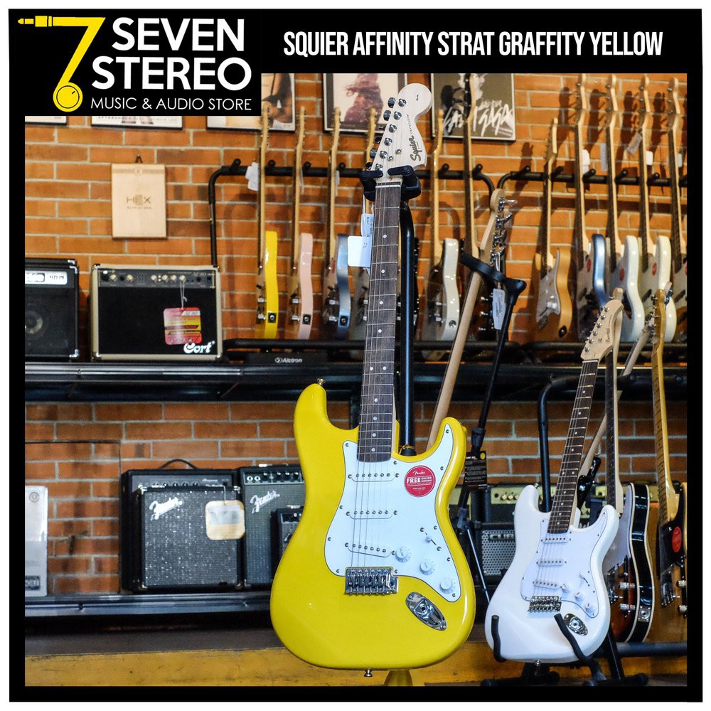 Squier Affinity Stratocaster Grafitti Yellow