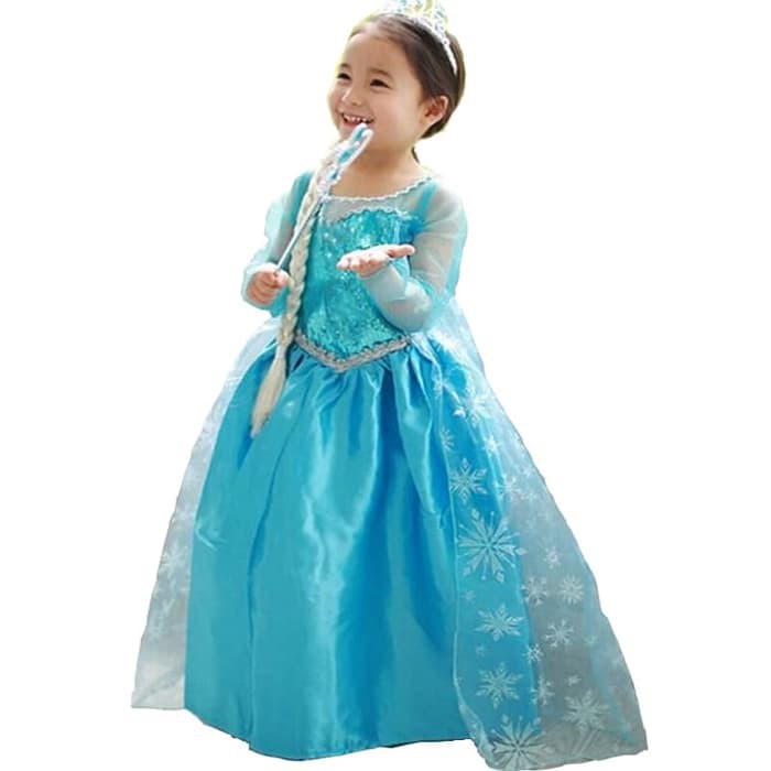 TBI 4 in 1 Set Accesories Frozen Elsa Aksesoris Cosplay Anak