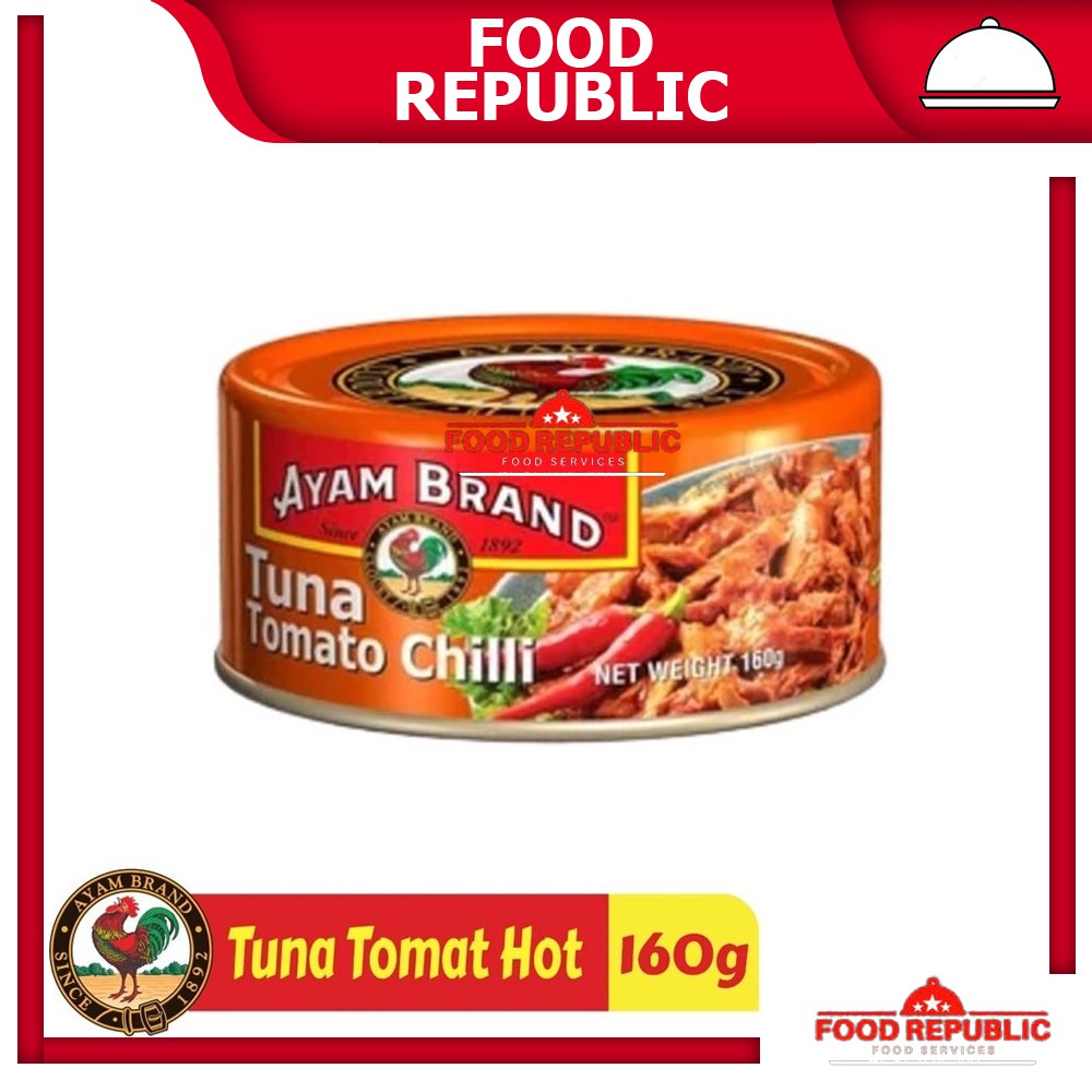 AYAM BRAND 160 GR IKAN TUNA KALENG RASA TOMAT CHUNKS IN OIL CABE CURRY OLIVE OIL MAYONAISE