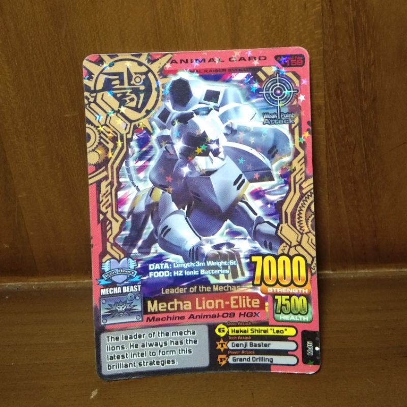 Kartu Animal Caiser Mecha Lion Elite