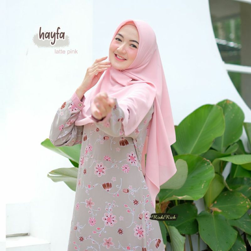 READY STOK GAMIS HAYFA SYAR'I BY RISKIRICH