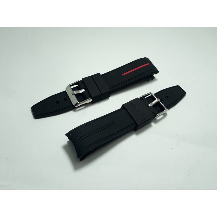 Rubber Tali Strap Jam Tangan Rubber Watch 20mm Hitam