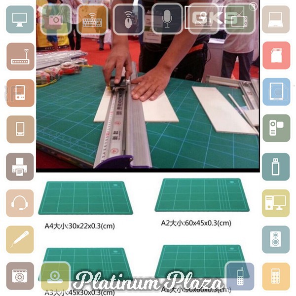 GKS Work Cutting Mat Pad A3 45 x 30cm - GKSA3 - Green`E3KW23-