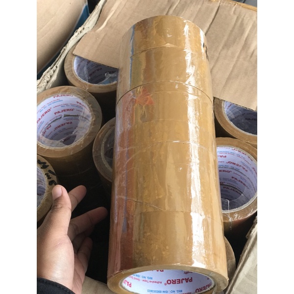 

Solasi lakban coklat lakban murah high quality 100 yard lakban nachi 100y lakban pajero 100y