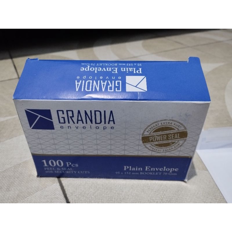 

amplop GRANDIA 1BOX isi 100pcs