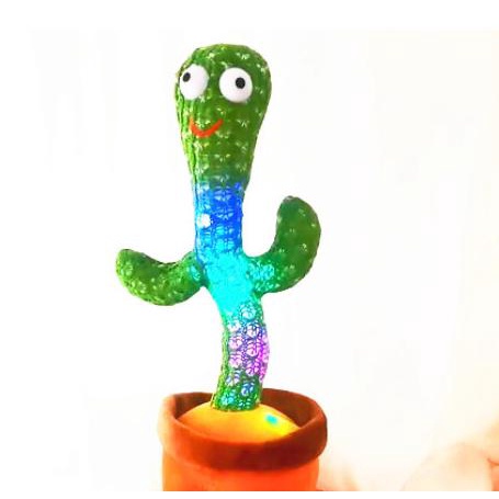 Cactus Dancing Doll Talking Toy Mainan Kaktus Goyang Joget Menari - Cactus B