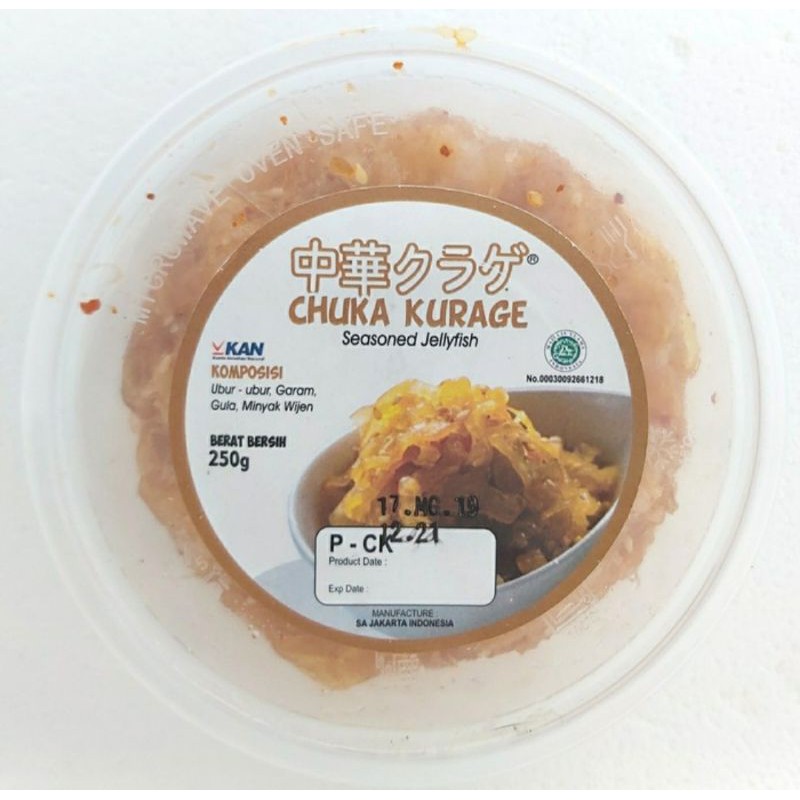 

CHUKA KURAGE 250 GR UBUR UBUR JELLYFISH SAAsli Pabrik. Bukan Repack/Share